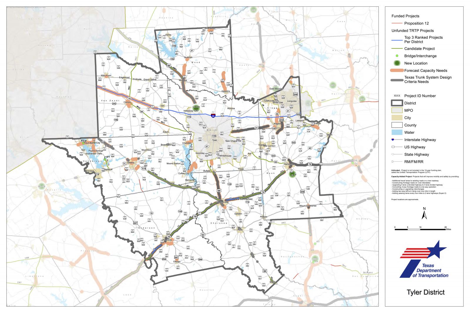 Texas TxDOT District Maps